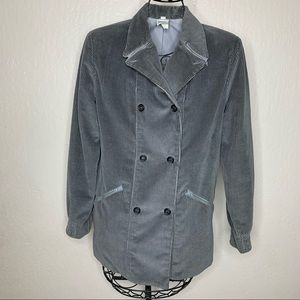 THEODORE Gray Corduroy Double Breasted Jacket